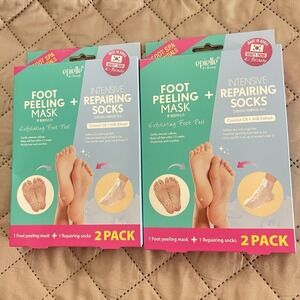 EpiElle Foot Peeling Mask Repair Socks 4 Pack Exfoliating Foot Peel
